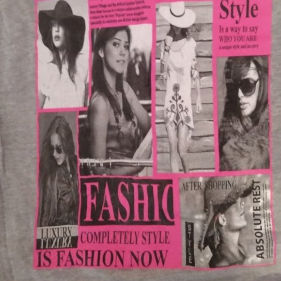 Art Deco London Fashion Week Print Muscle Tank Top - Picture 3 of 7